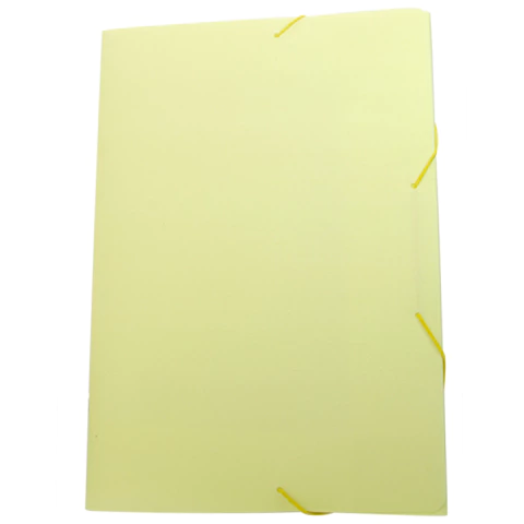 Pasta com elástico Oficio Linho Serena Amarelo Pastel Dello R0246