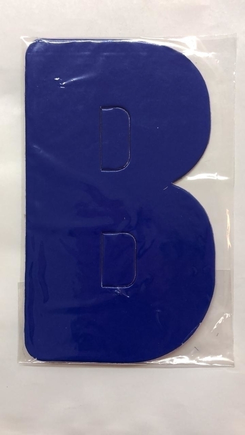 Letra B azul escuro Kaixote