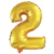 BALAO NUMERO DOURADO 30POL/70CM N 2