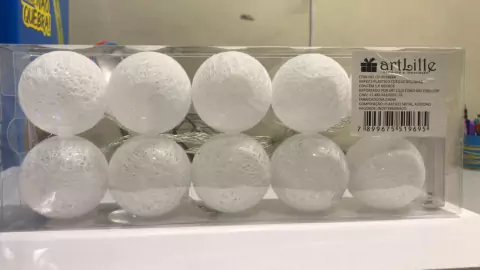 Enfeite Bola de Led Branca