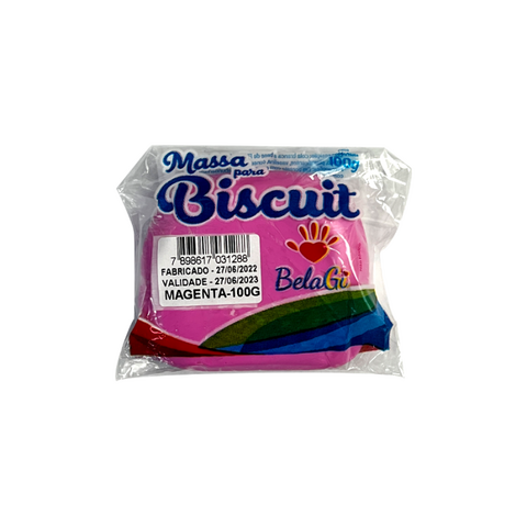 Massa para Biscuit 100g Magenta - BelaGi