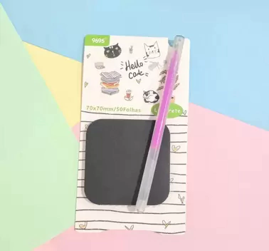 Bloco Anote e Cole + Caneta REF MJ-95-08 MICHAEL JUDI