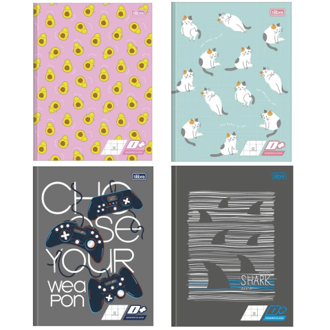 Caderno Quadriculado D+ 10mmX10mm Tilibra