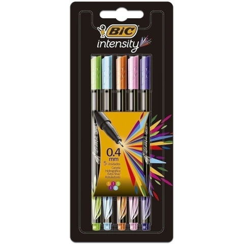 Caneta Bic Intensity c/5 Cores 0.4