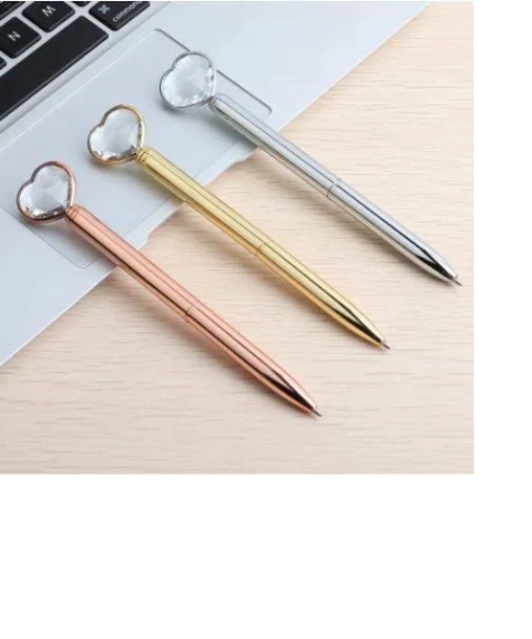 Caneta Importada Cristal Coração R.LG-C535