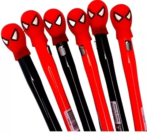 Caneta com Led Homem Aranha