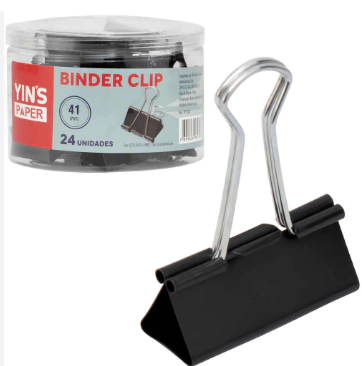 KIT PRENDEDOR DE PAPEL C/24 UNIDADES 41MM R.WPC54006 WINCY