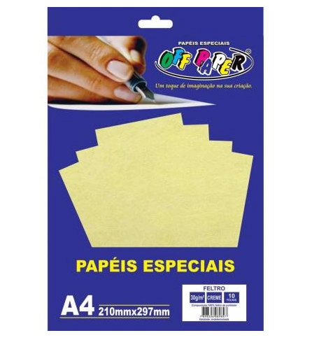 FELTRO CREME A4 30G 10 FLS OFF PAPER