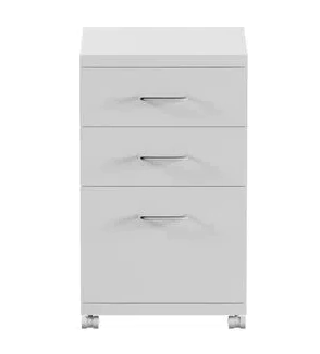 Gaveteiro Móvel Estreito 3 Gavetas Branco R418