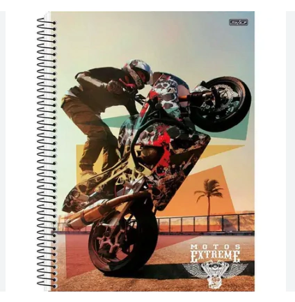 Caderno 10 Matérias Motos extreme São Domingos