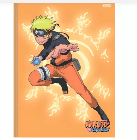 Caderno Brochura 1/4 Naruto 80fls São Domingos
