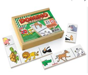 DOMINO METADES, 28 PCS - CX MADEIRA R.2669 JOTT PLAY (CRIANÇAS)