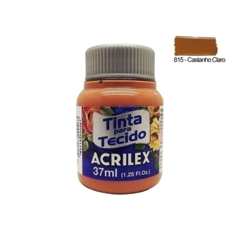 Tinta Tecido Acrilex Castanho Claro 815