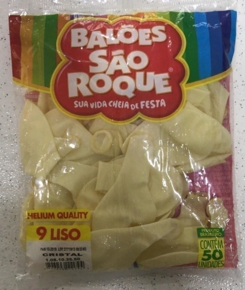 Balão Nº 9 Cristal C/50 - São Roque