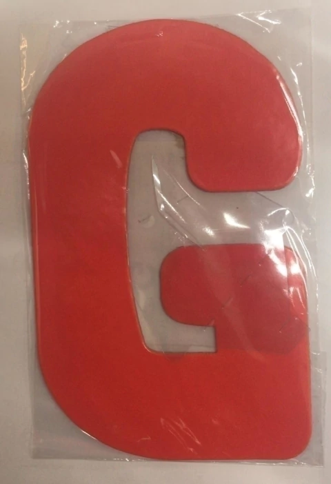 Letra G Vermelho Kaixote