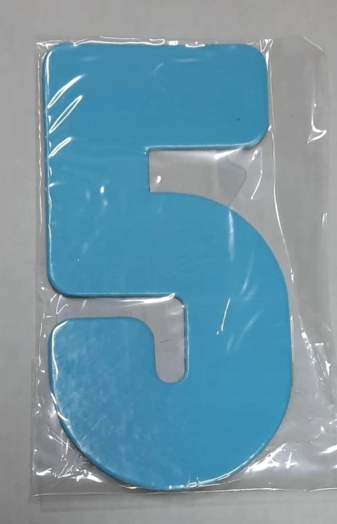 Número 5 Azul Claro Kaixote