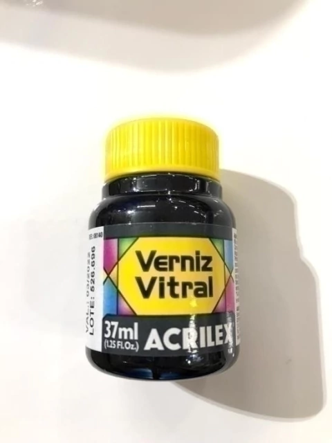 Verniz Vitral 37ml Acrilex Cinza Lunar 574