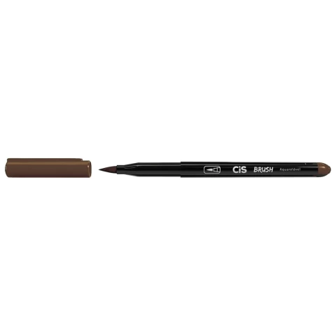 Marcador Cis Aquarelável Brush Marrom (12)