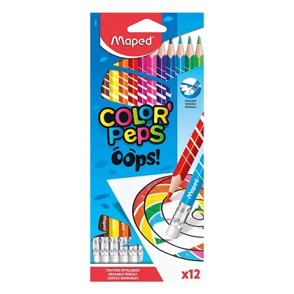 Lápis de Cor Apagável C/12 - Maped