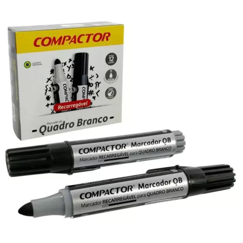 Pincel para Quadro Branco Compactor PRETO