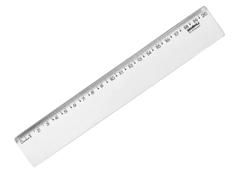 Régua Cristal 20cm - Waleu