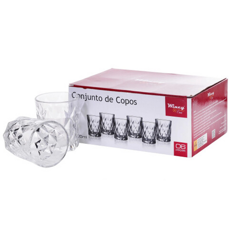 Conjunto de Copos Transparente R.VDA14078 WINCY