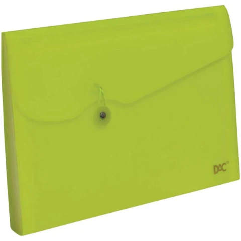 Pasta Sanfonada Amarelo c/12 Divisórias DAC R649PP