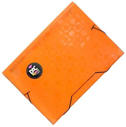 PASTA SANFONA DAC A-4 12 DIV ISÓRIAS BUBBLE R.912PP LARANJA