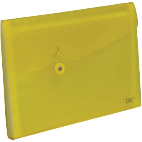 Pasta Sanfonada c/ 12 Divisórias Amarela DAC R649PP