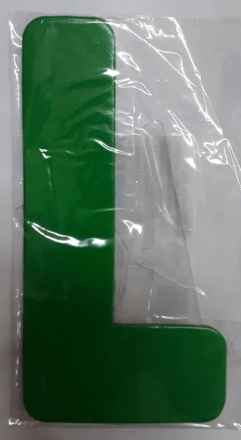 Letra L Verde Escuro Kaixote