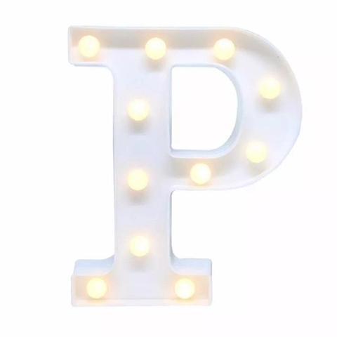 Letra led decorativa - P