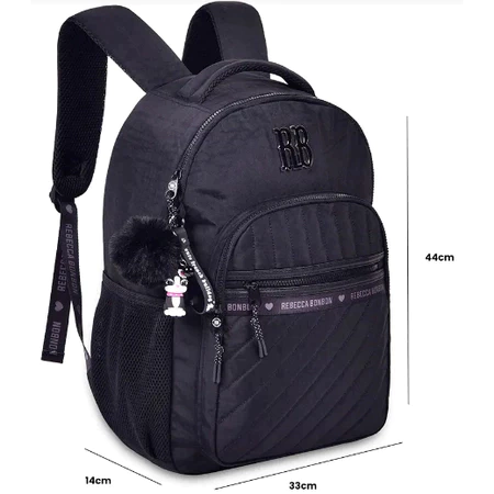 Mochila Rebecca Bonbon Preta R. RB24515 CLIO