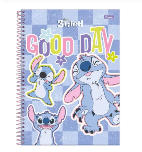 Caderno Espiral 10 Matérias Stitch 160fls FORONI