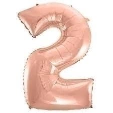 Balão Nº 2 Rose Gold 75cm BR Festas