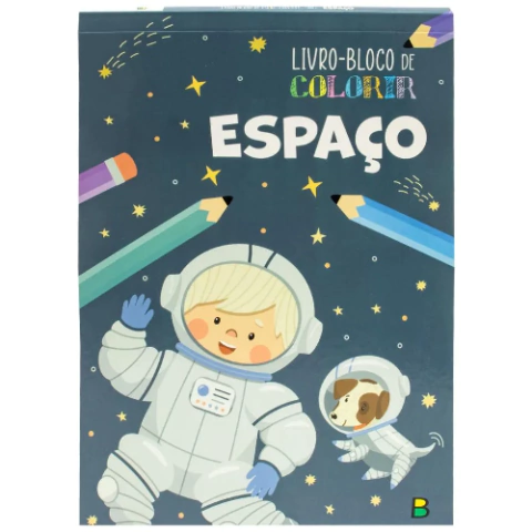 Livro Bloco de Colorir: Espaço - Brasileitura