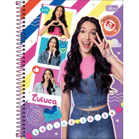 Caderno 1x1 Luluca 80 Folhas Tilibra