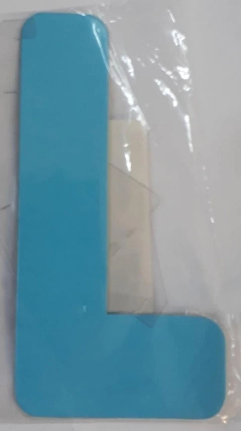 Letra L Azul Claro Kaixote