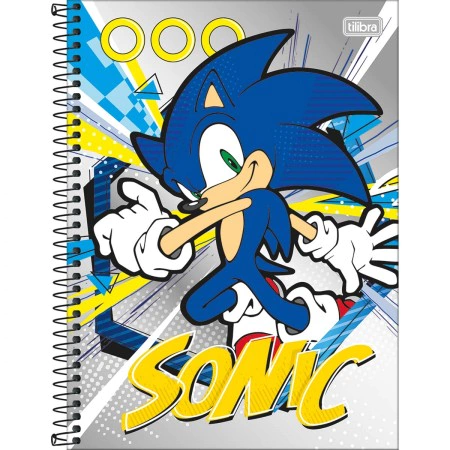 Caderno Sonic 1X1 80fls Tilibra
