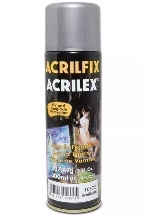 Verniz fixador spray Semibrilho Acrilex