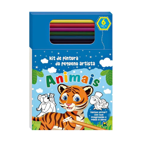 Kit de Pintura do Pequeno Artista Azul - Brasileitura