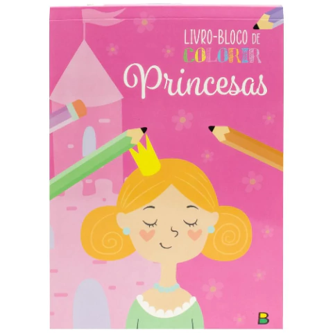 Livro Bloco de Colorir: Princesas - Ciranda Cultural