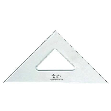 Esquadro Acrílico 45 21cm R.2521 - Trident