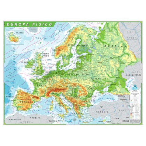 Mapa Laminado Europa Físico R.222-07