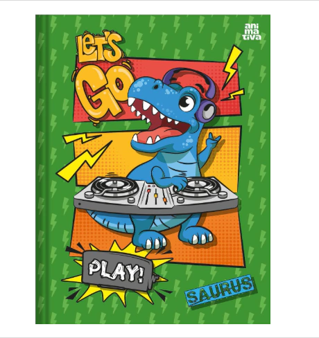 Caderno Brochurão Dinossauros 48fls Animativa