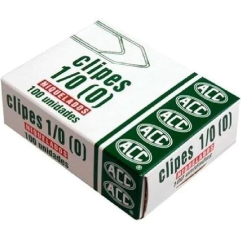 CLIPS ACC 1/0 NIQUELADO C100UN