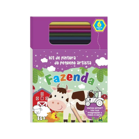 Livro Kit de Pintura do Pequeno Artista: Fazenda - Brasileitura