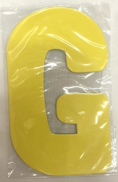 Letra G Amarelo Kaixote