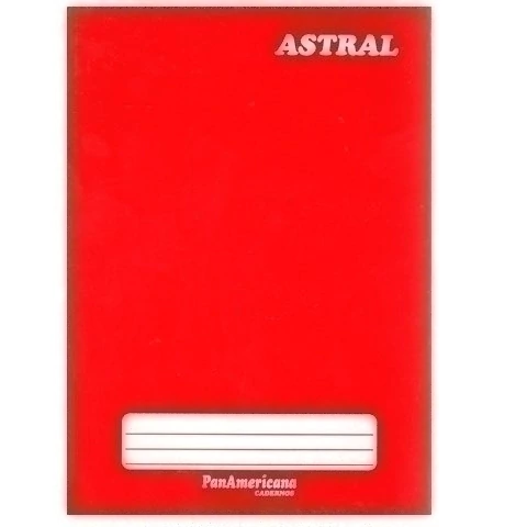 CADERNO BROCHURAO CD PANAMERICANA 48FLS VERMELHO