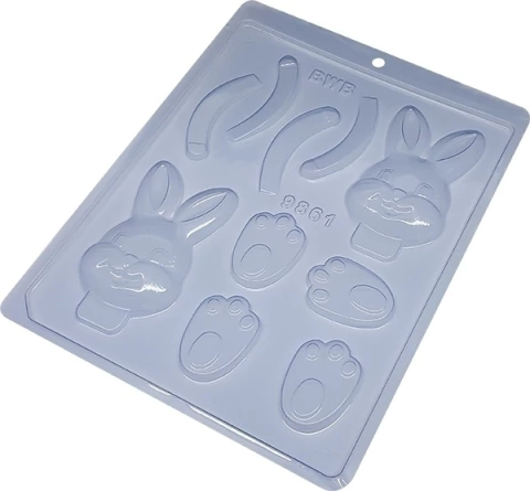 Forma Simples Partes Coelho de Chocolate 9861 BWB (pascoa)