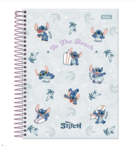 Caderno 1x1 Stitch 80fls 17x24cm Foroni